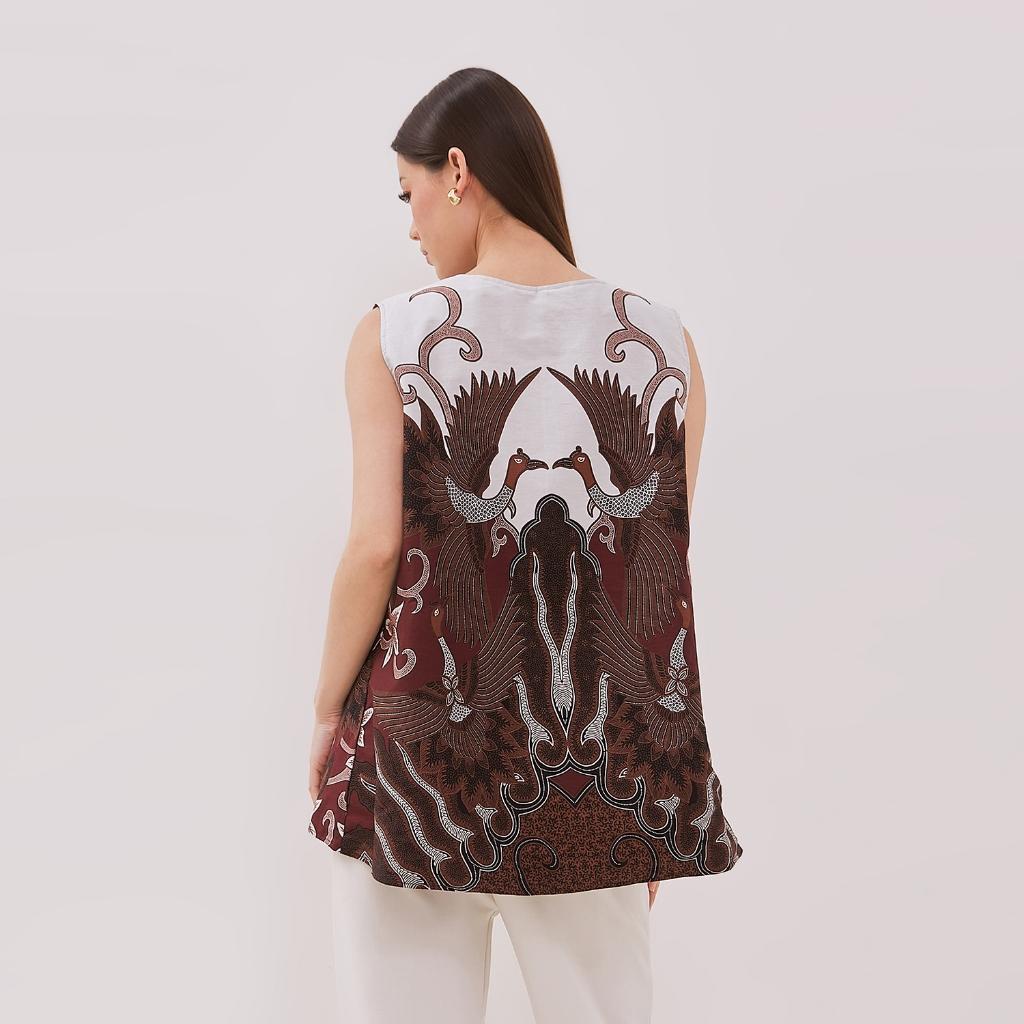 Odza Baju Luaran Atasan Rompi Batik Outer Wanita Bolak Balik All size Adiraga