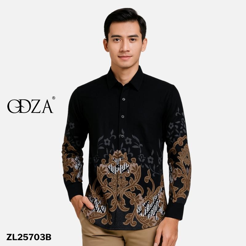 Set Kemeja Lengan Panjang Rok Lilit Couple Batik Kebaya Jumputan Pria Wanita Hitam Katun Slim Fit Hem Motif Hanusa Baju Atasan Kondangan Pasangan Songket Sarimbit Dewasa