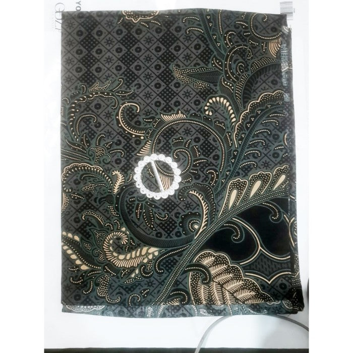 Odza Bawahan Rok Lilit Batik Tradisional Kebaya Wanita Free Ring Abu-abu Hanusa
