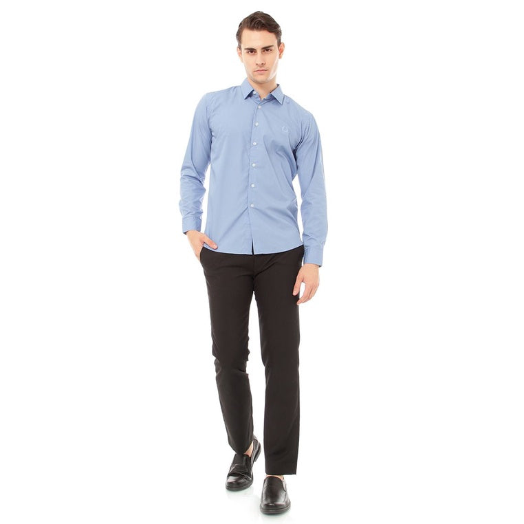 Odza Classic Polos Kemeja Pria Casual Baju Lengan Panjang Kerja/Kantoran