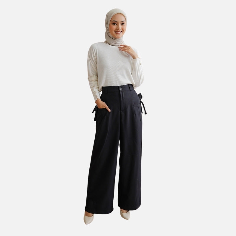 Odza Celana Panjang Wanita Kulot Polos Oversize Trendy