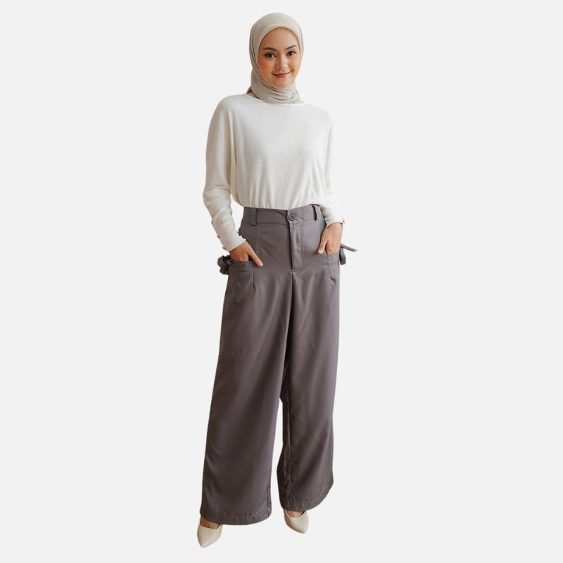 Odza Celana Panjang Wanita Kulot Polos Oversize Trendy