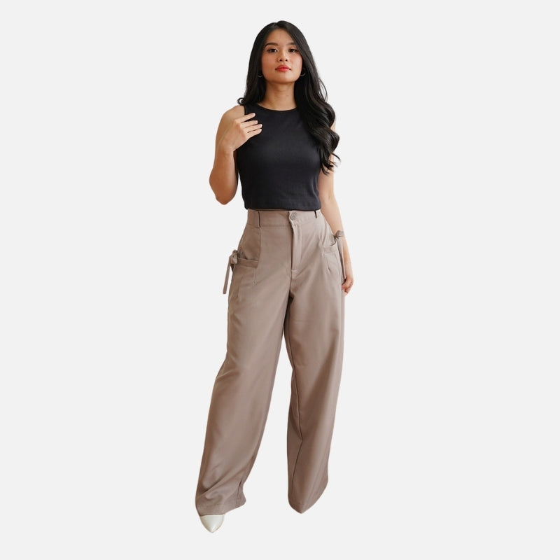 Odza Celana Panjang Wanita Kulot Polos Oversize Trendy