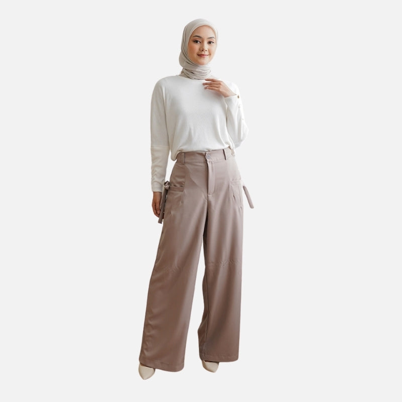 Odza Celana Panjang Wanita Kulot Polos Oversize Trendy