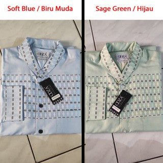 Odza Baju Koko Pria Lengan Panjang Gamis Muslim Regular Fit Jumbo Salman