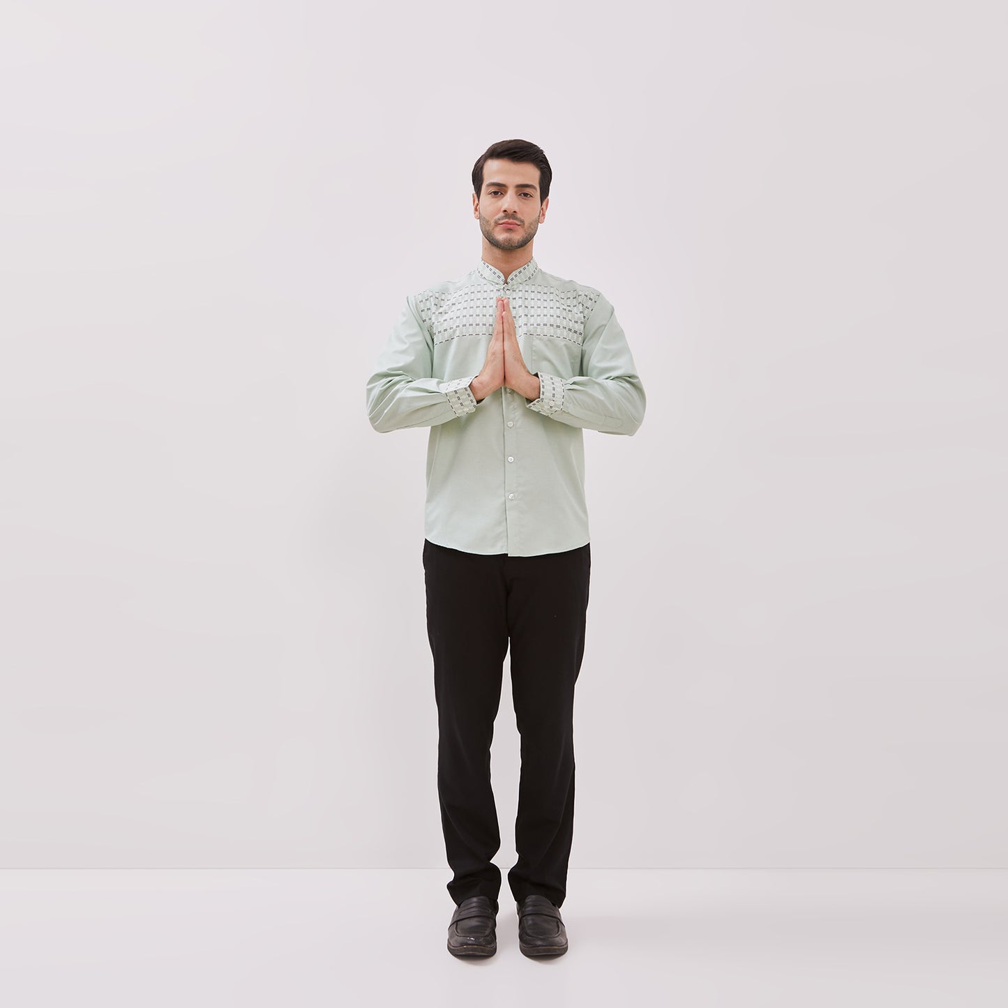 Odza Baju Koko Pria Lengan Panjang Gamis Muslim Regular Fit Jumbo Salman