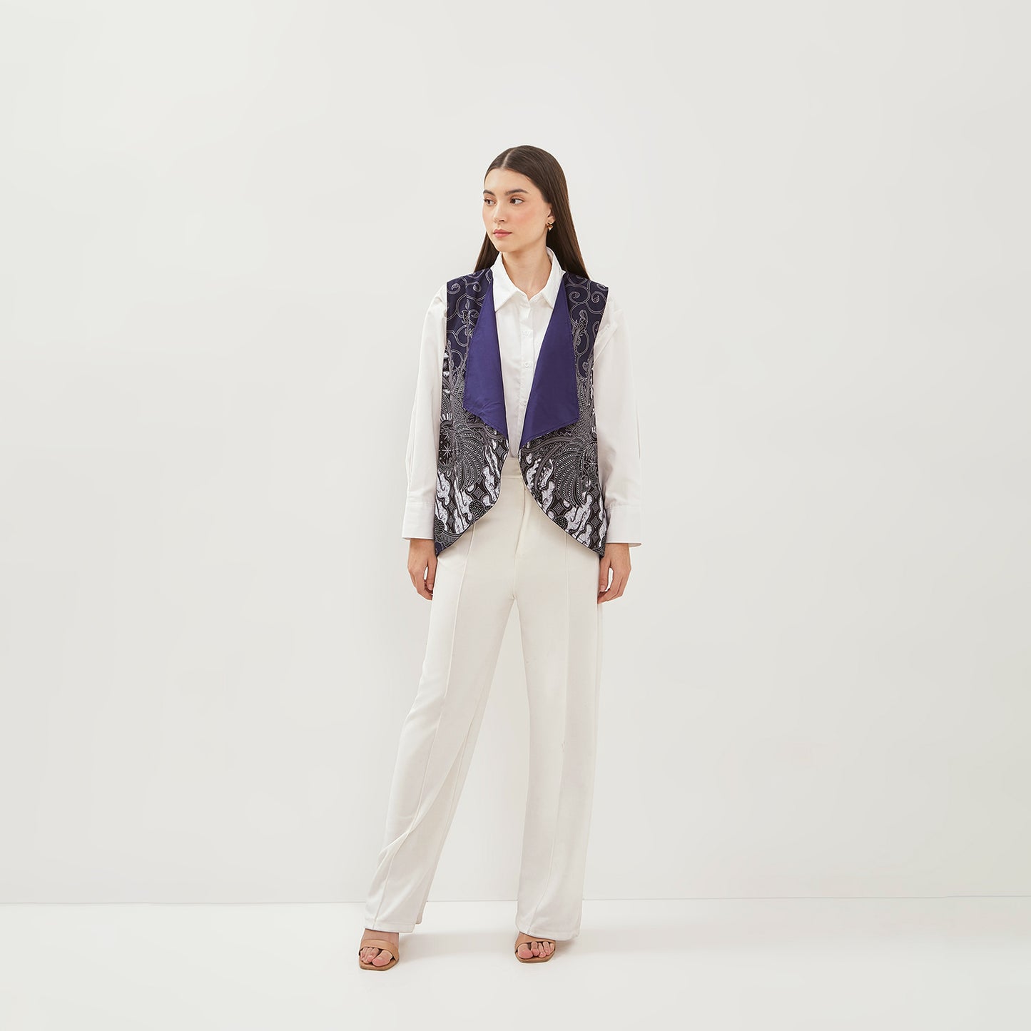 Odza Baju Luaran Atasan Rompi Vest Batik Outer Wanita Bolak Balik All Size Chloe