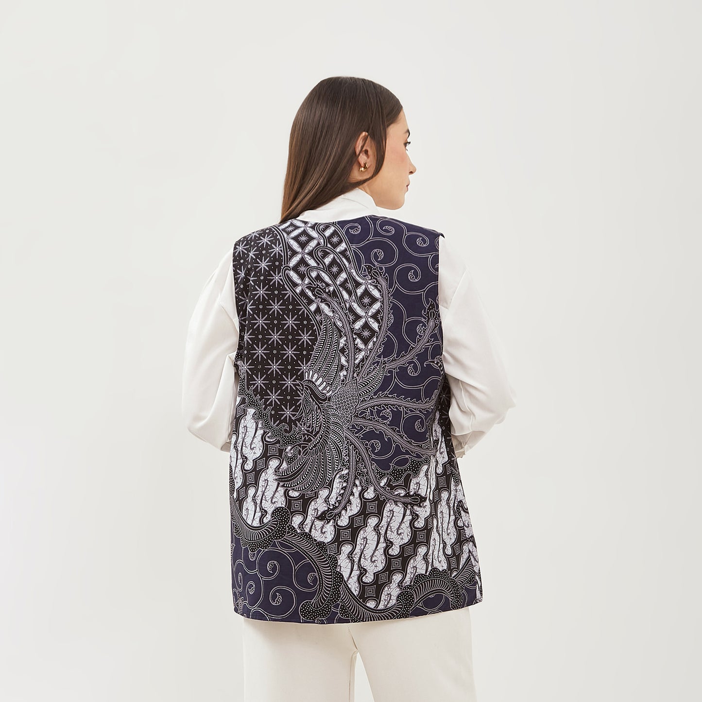Odza Baju Luaran Atasan Rompi Vest Batik Outer Wanita Bolak Balik All Size Chloe