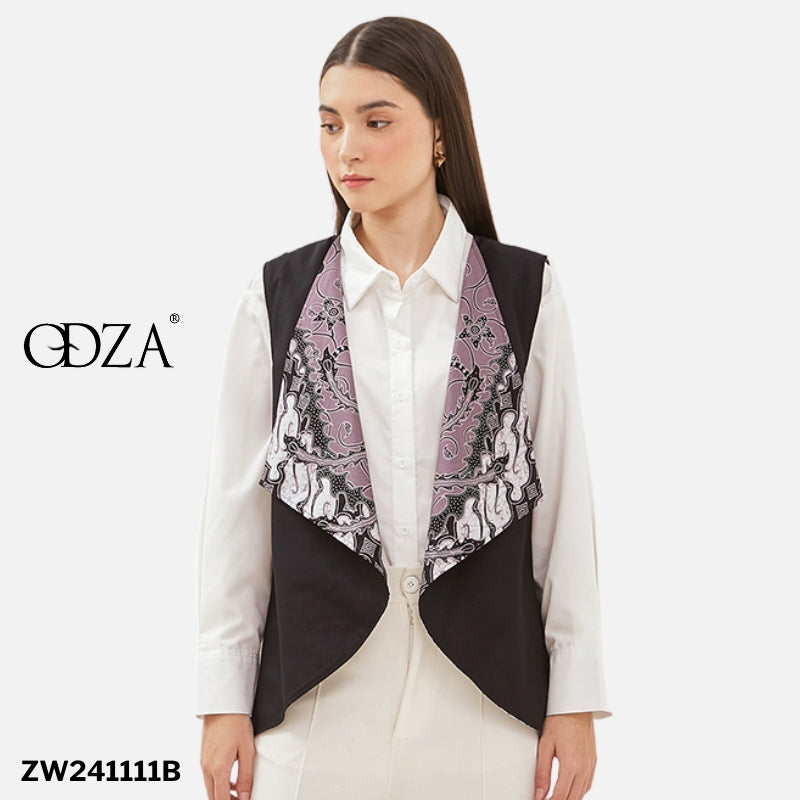 Odza Baju Luaran Atasan Rompi Vest Batik Outer Wanita Bolak Balik All Size Chloe