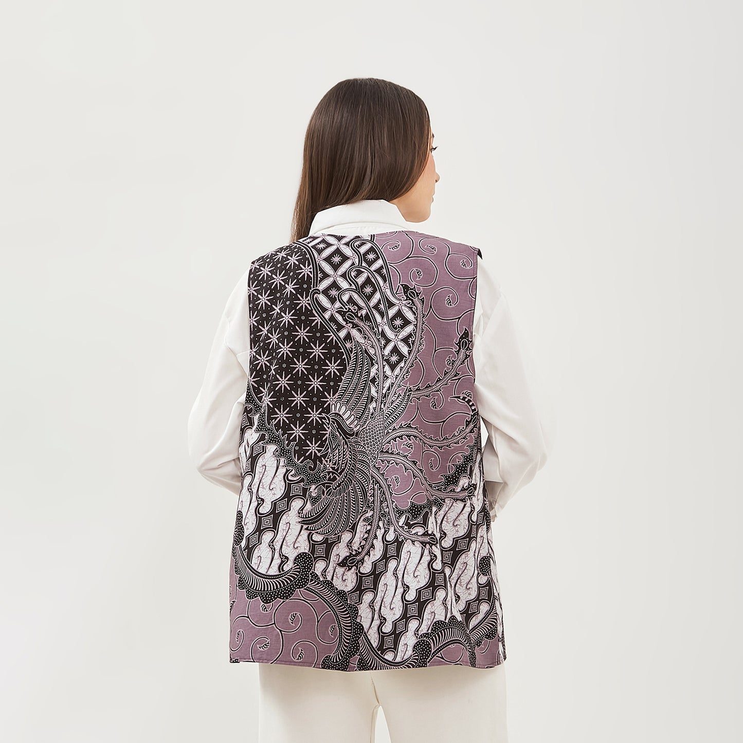Odza Baju Luaran Atasan Rompi Vest Batik Outer Wanita Bolak Balik All Size Chloe