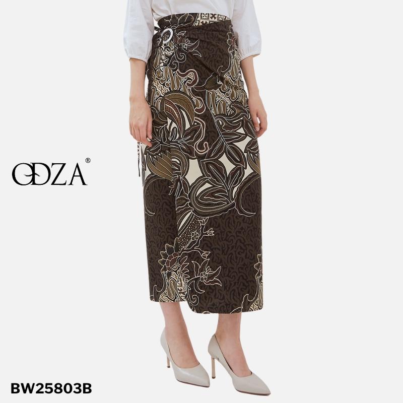 ODZACLASSIC Odza Set Seragam Kemeja Rok Couple Batik Pria Wanita Lengan Panjang Rok Lilit Kebaya Aswin Baju Batik Pasangan Slim Fit Kain Katun Printing 40s Motif Unik Orisinal