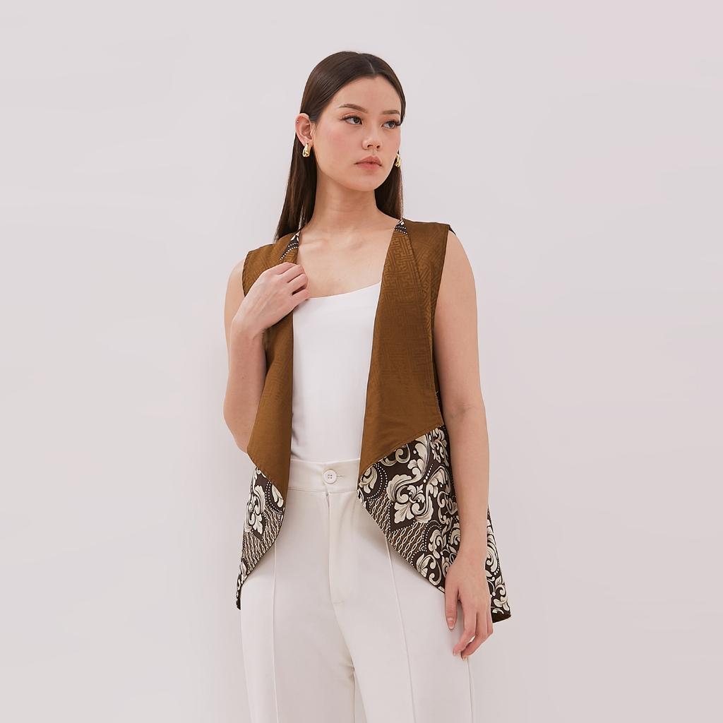 Odza Baju Luaran Atasan Rompi Batik Outer Wanita Bolak Balik All size Adiraga