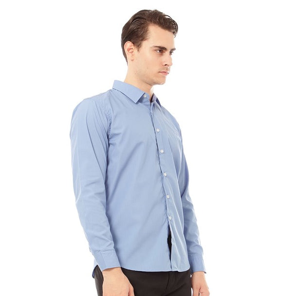 Odza Classic Polos Kemeja Pria Casual Baju Lengan Panjang Kerja/Kantoran