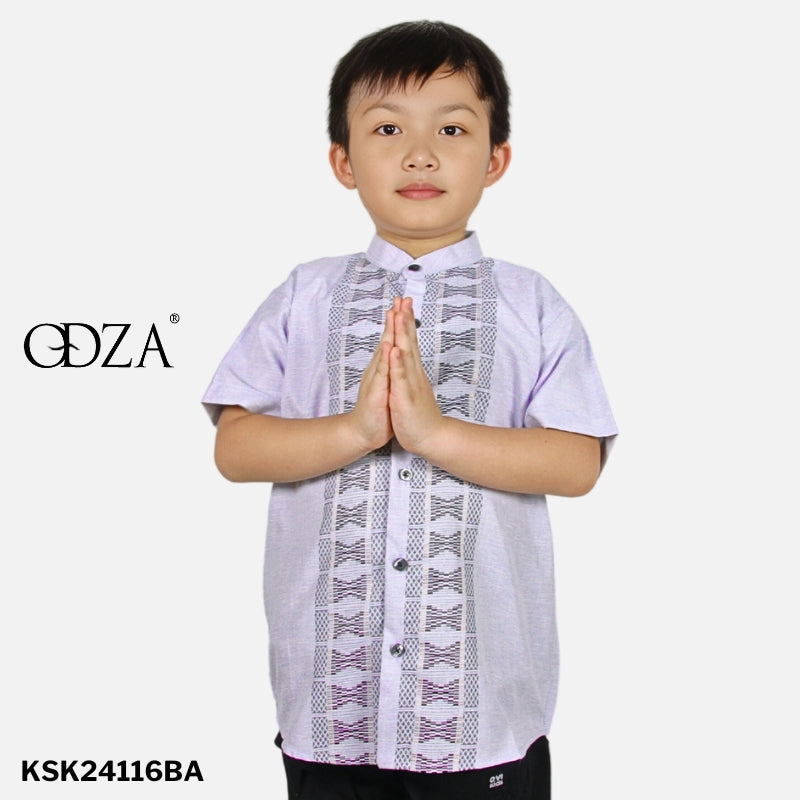 Odza Baju Koko Anak Laki Lengan Pendek Loony 2-12 Tahun