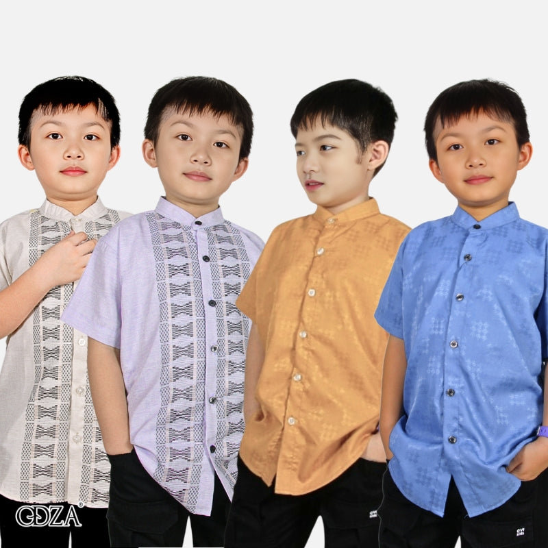 Odza Baju Koko Anak Laki Lengan Pendek Loony 2-12 Tahun