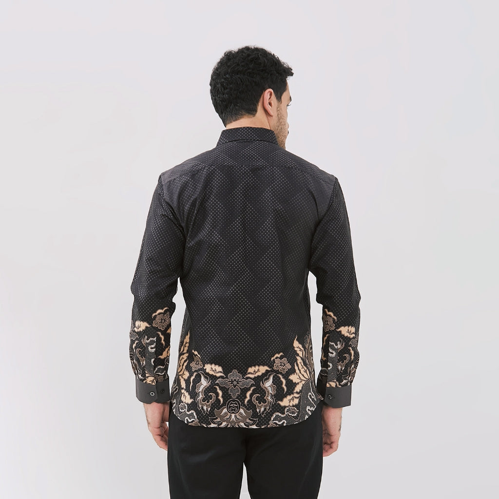 Odza Baju Batik Pria Lengan Panjang Modern Regular Fit Ragertha