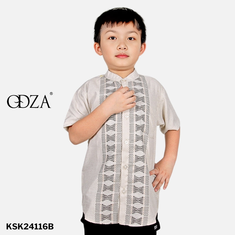 Odza Baju Koko Anak Laki Lengan Pendek Loony 2-12 Tahun