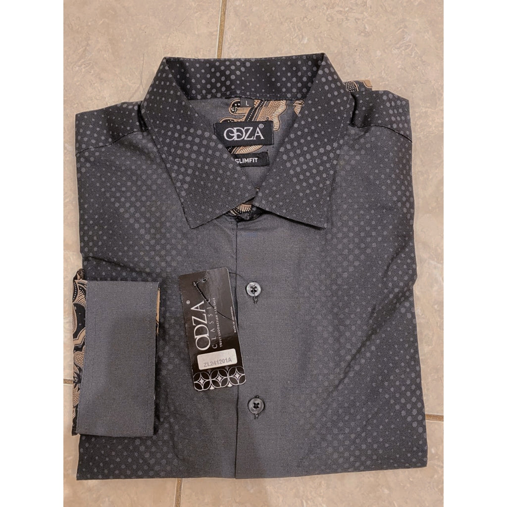 Odza Baju Batik Pria Lengan Panjang Modern Regular Fit Ragertha