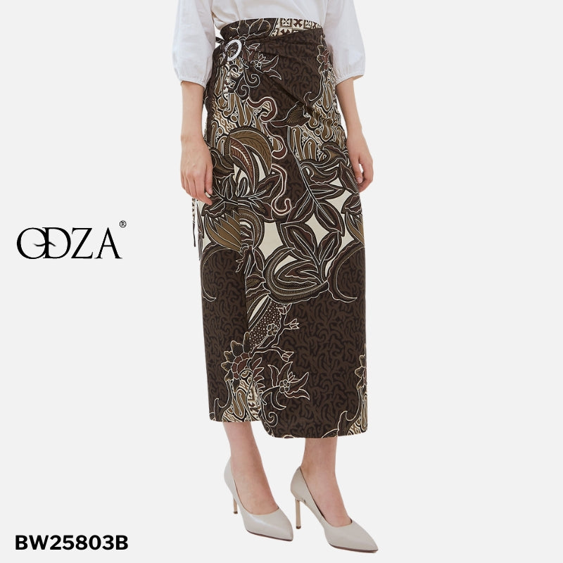 Odza Rok Lilit Batik Wanita Panjang Bawahan Kebaya Modern Kondangan Wisuda Daramatsa Ring Gesper