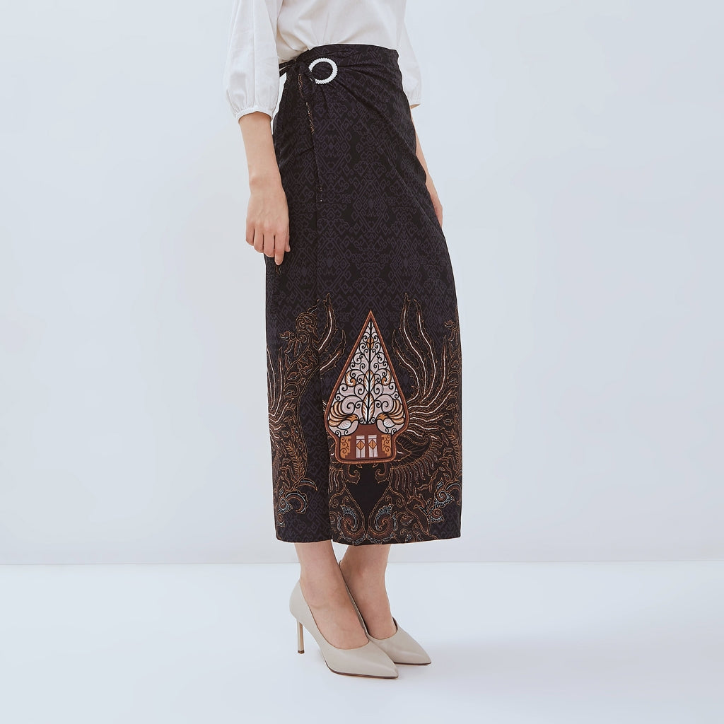 Odza Rok Lilit Batik Wanita Panjang Bawahan Kebaya Kondangan Wisuda Azmatex Ring Gesper