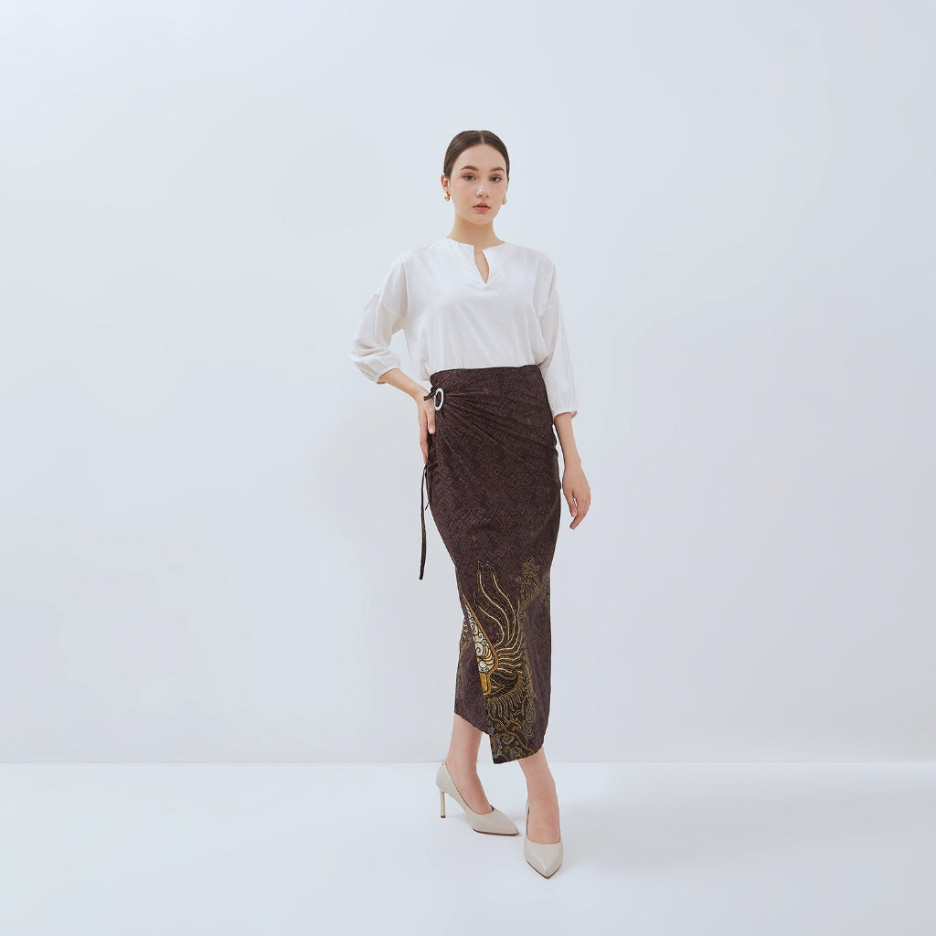 Odza Rok Lilit Batik Wanita Panjang Bawahan Kebaya Kondangan Wisuda Azmatex Ring Gesper