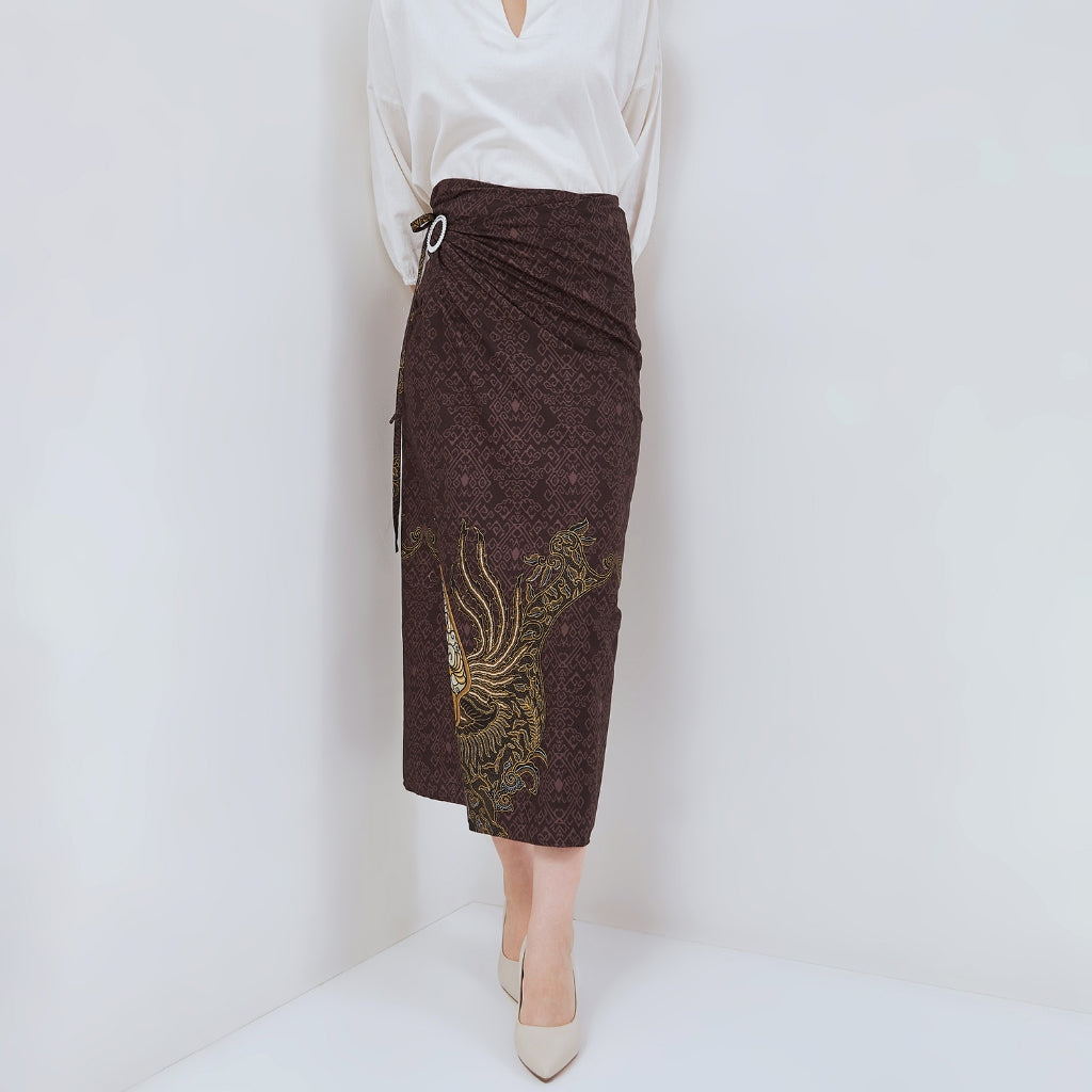 Odza Rok Lilit Batik Wanita Panjang Bawahan Kebaya Kondangan Wisuda Azmatex Ring Gesper