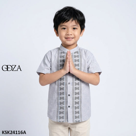Odza Baju Koko Anak Laki Lengan Pendek Loony 2-12 Tahun
