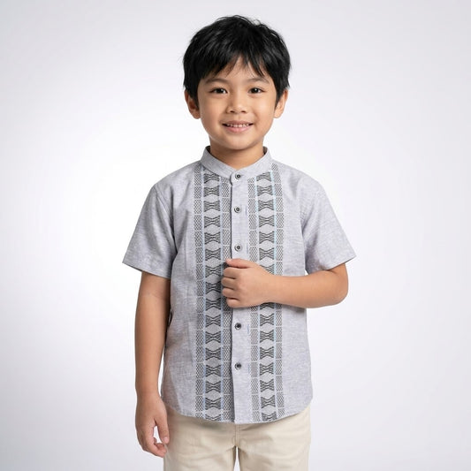 Odza Baju Koko Anak Cowok Lengan Pendek 2-12 Tahun Alvaro Abu
