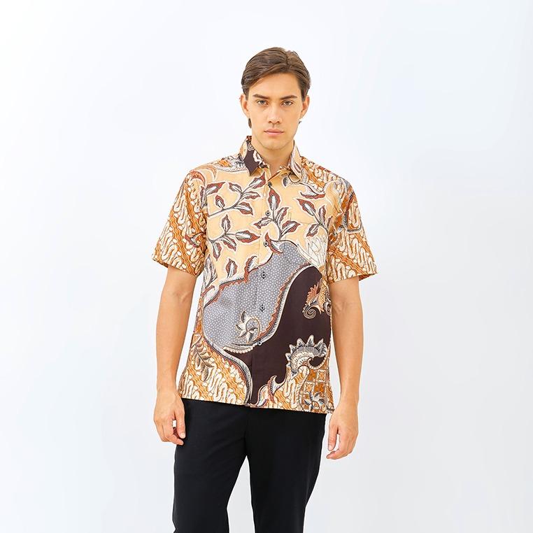 ODZA Batik Regular Fit Kemeja Lengan Pendek Pria Batiras