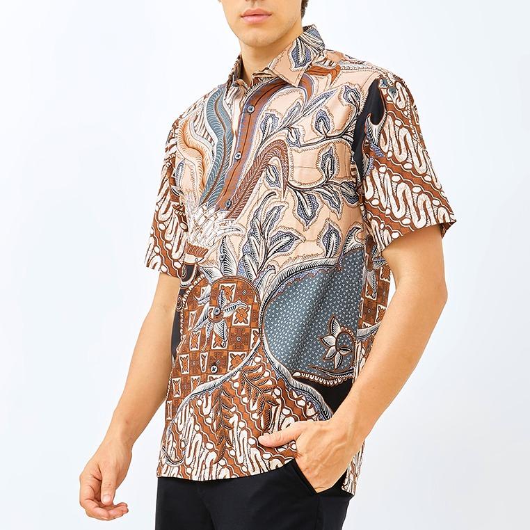 ODZA Batik Regular Fit Kemeja Lengan Pendek Pria Balaraja