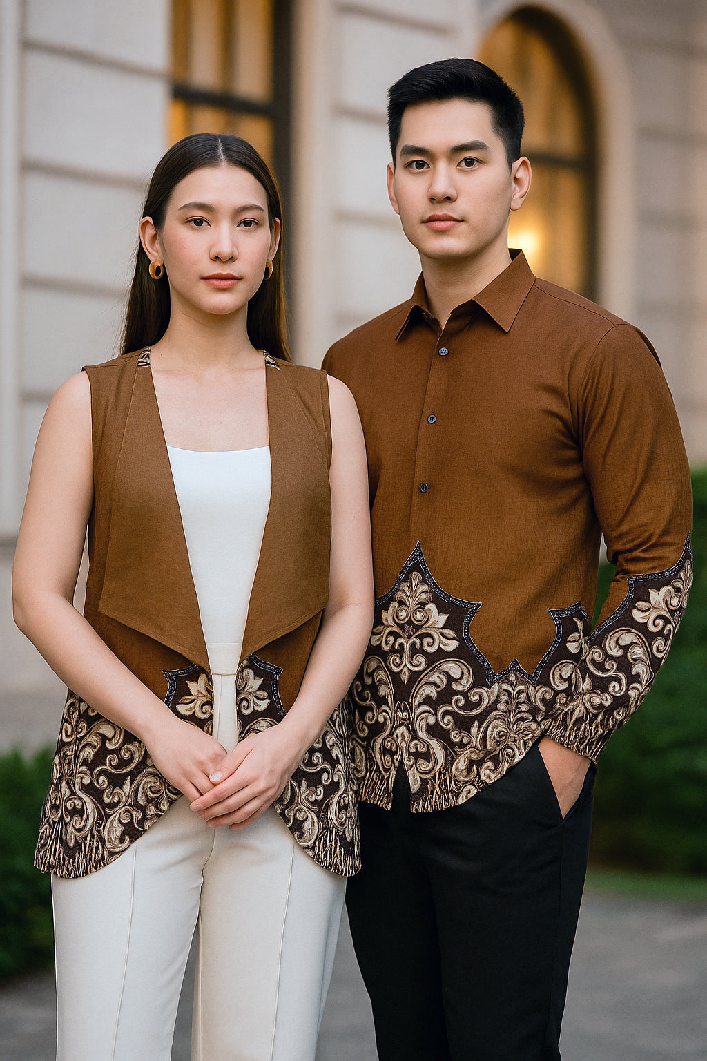 Baju Batik Couple Pria Wanita Odza Classic