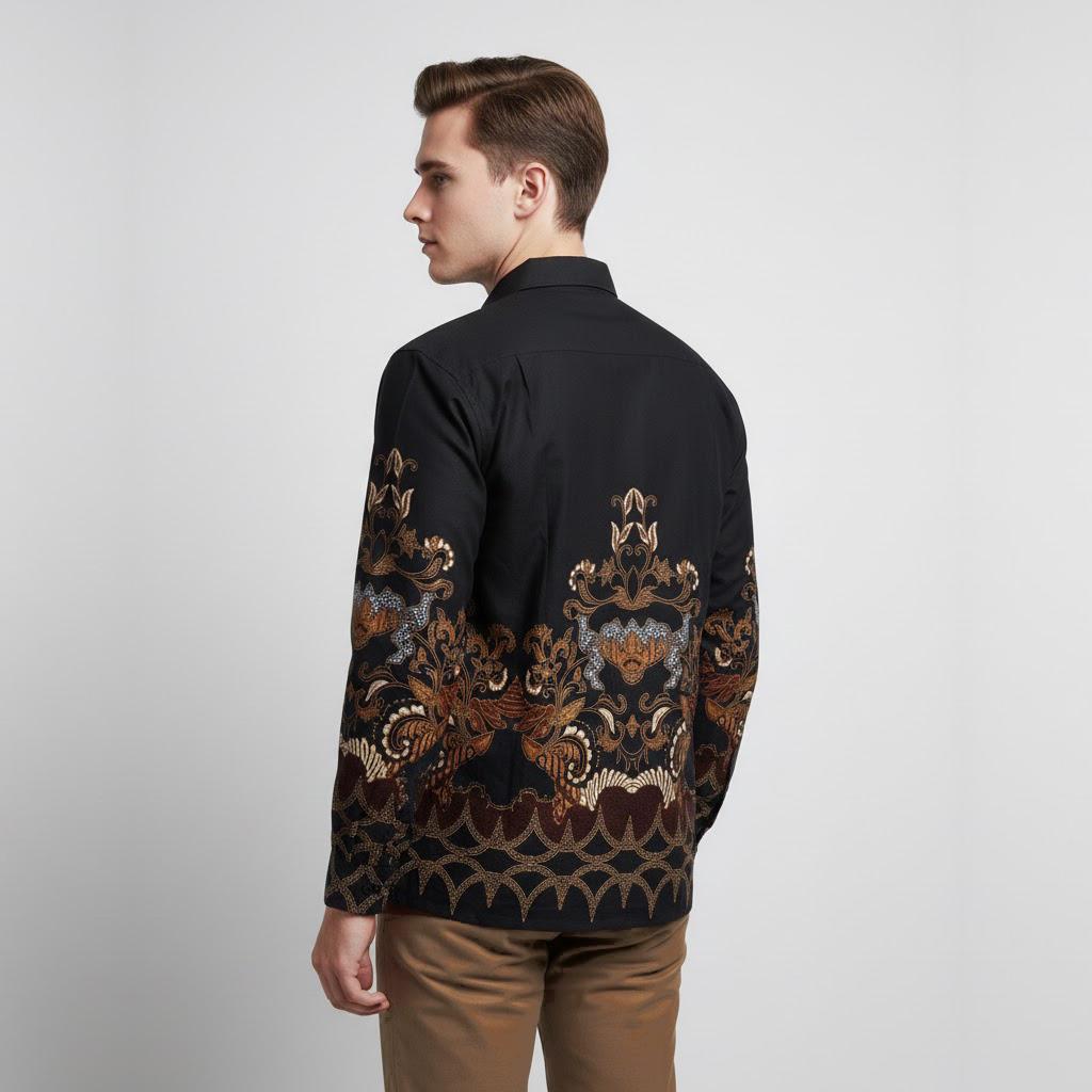 Kemeja Rok Lilit Couple Batik Kebaya Jumputan Pria Wanita Lierna Kain Katun Pasangan