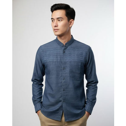 Odza Classic Baju Koko Pria Lengan Panjang Kemeja Muslim Kerah Shanghai Regular Afa Series Cocok untuk Ibadah dan Acara Resmi