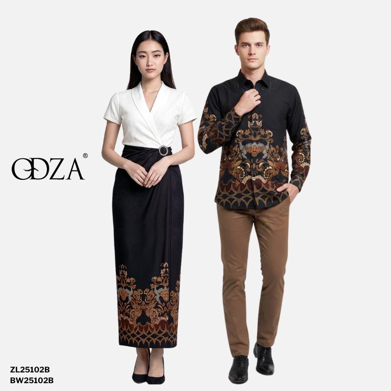 Kemeja Rok Lilit Couple Batik Kebaya Jumputan Pria Wanita Lierna Kain Katun Pasangan