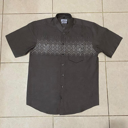 Odza Baju Koko Pria Lengan Pendek Regular Fit Jumbo Abizar Cokelat