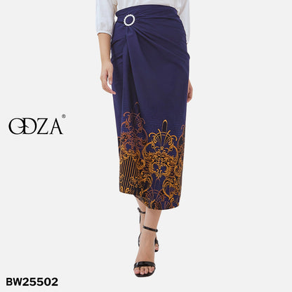 Kemeja Rok Lilit Couple Batik Kebaya Jumputan Pria Wanita Navy Hanusa