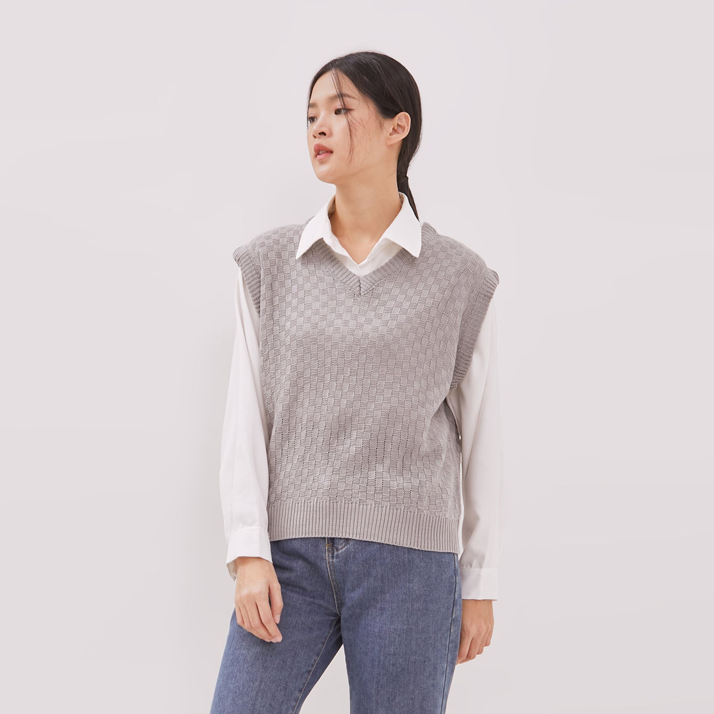 Odza Rompi Rajut Knit Vest Wanita Premium Belle