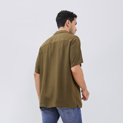 Odza Kemeja Oversize Pria Lengan Pendek Elegante