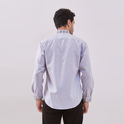 Odza Baju Koko Lengan Panjang Pria Premium Quality Motif Kombinasi