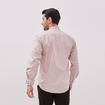 Odza Baju Koko Pria Lengan Panjang Muslim Cowok Regular Fit Size Jumbo Banafah