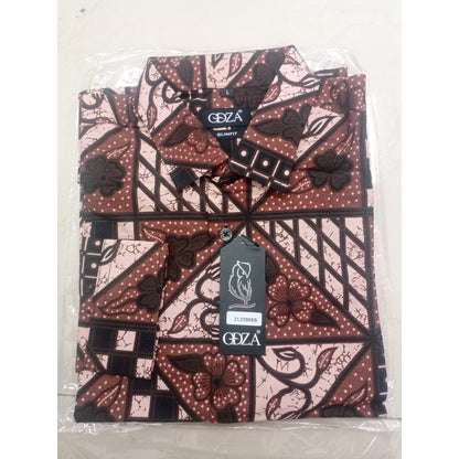 Odzaclassic Kemeja Batik Pria Lengan Panjang Modern Slim Fit Pramarta