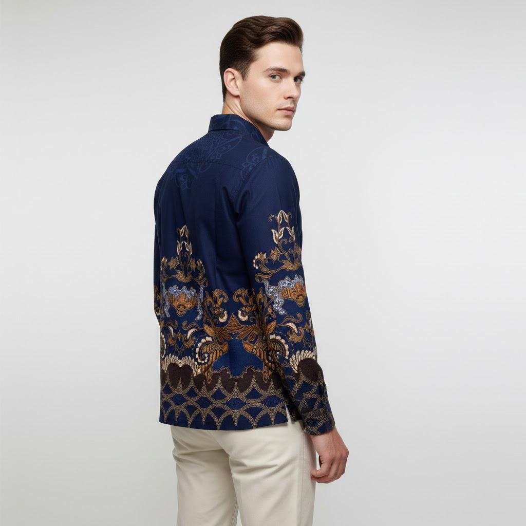 Kemeja Rok Lilit Couple Batik Kebaya Jumputan Pria Wanita Lierna Kain Katun Pasangan