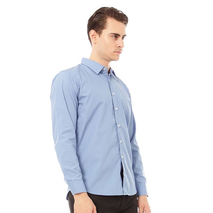 Odza Classic Polos Kemeja Pria Casual Baju Lengan Panjang Kerja/Kantoran