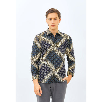 Odza Baju Batik Laki Laki Jumbo Premium Modern Lengan Panjang Pekalongan Solo Ebhisa