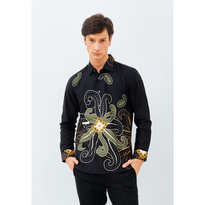 Odza Kemeja Batik Slimfit Lengan Panjang Pria Regular Fit Arsyanendra