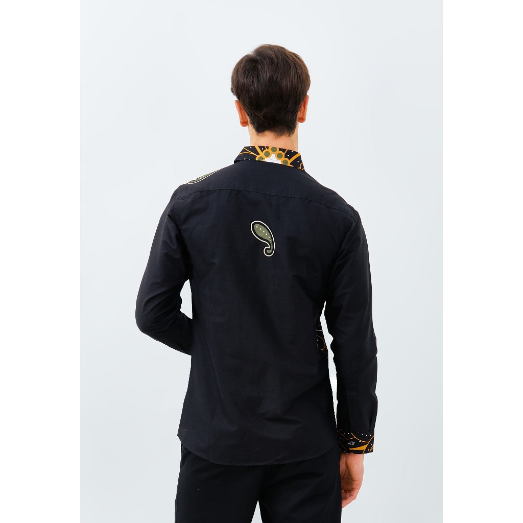 Odza Kemeja Batik Slimfit Lengan Panjang Pria Regular Fit Arsyanendra