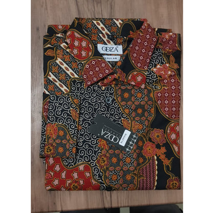Odza Kemeja Batik Pria Lengan Panjang Modern Regular Hansapura