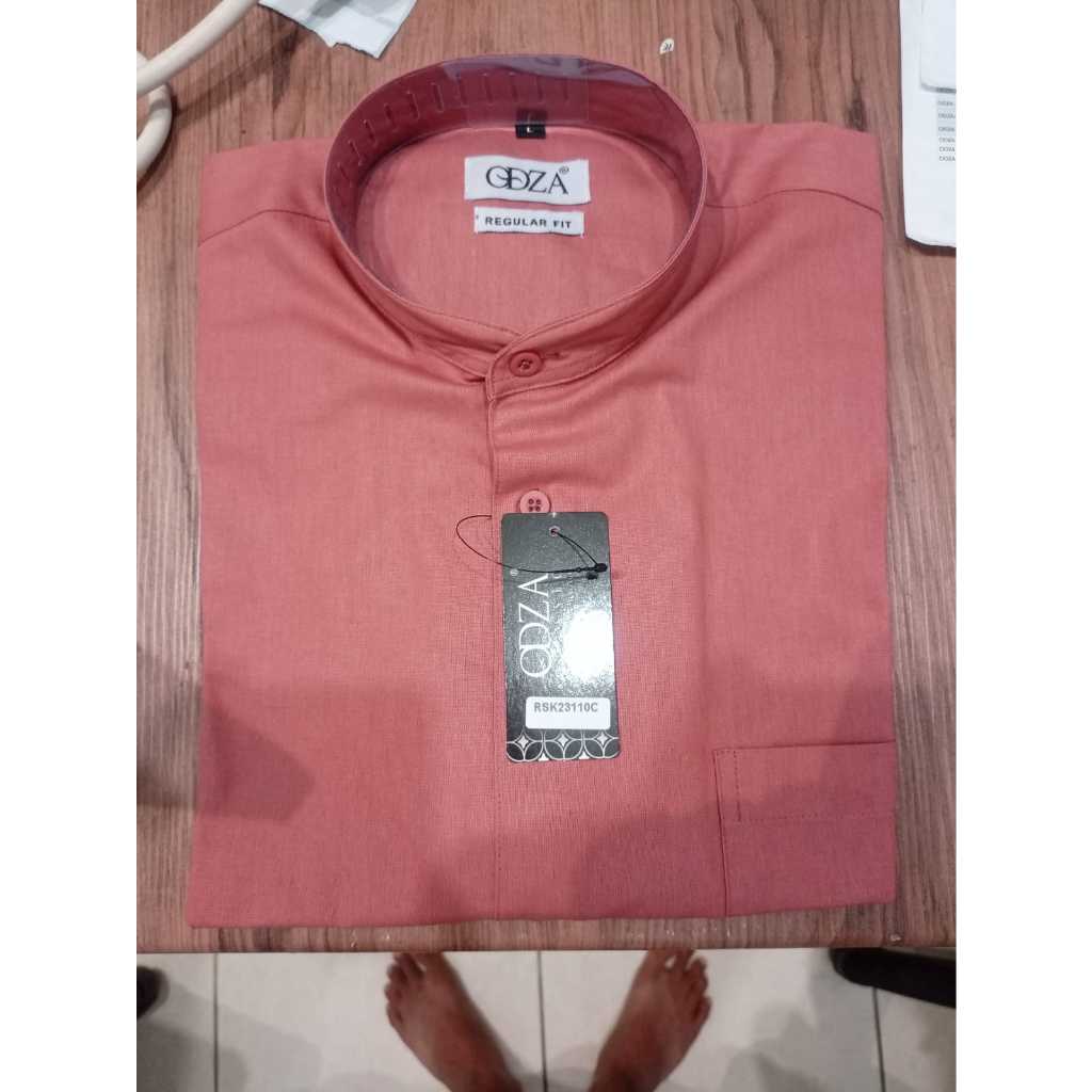 Odza Baju Koko Anak Laki-laki Lengan Pendek Kailash Regular Fit Merah Terracota
