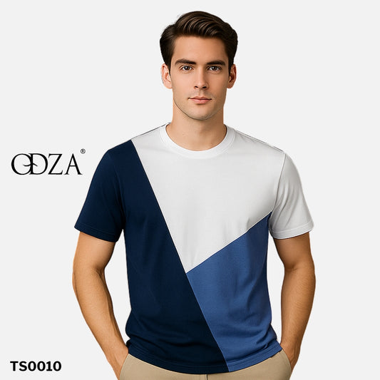Odza Kaos TShirt Pria Wanita Baju Design Minimalis Kombinasi Kasual 100% Katun 24s