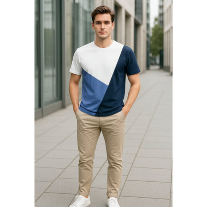 Odza Kaos TShirt Pria Wanita Baju Design Minimalis Kombinasi Kasual 100% Katun 24s